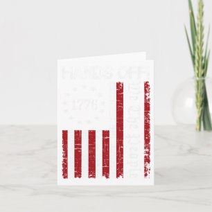 Hands Off Protest We The People Flag Protest Save  Card