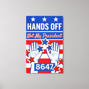 Hands Off Protester Canvas Print