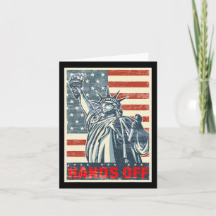 Hands Off Resist Resistance Save Democracy And Soc Card