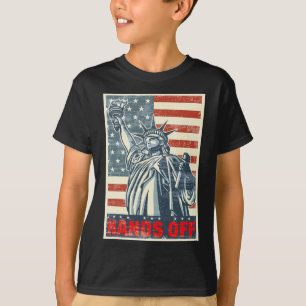 Hands Off Resist Resistance Save Democracy And Soc T-Shirt