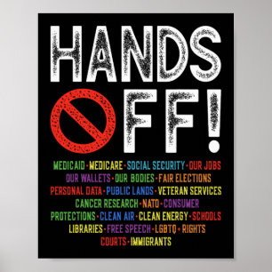 Hands Off Social Security Protest Resist Save Demo Poster