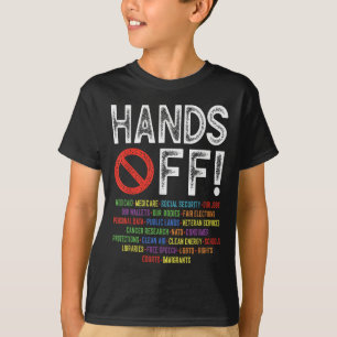Hands Off Social Security Protest Resist Save Demo T-Shirt