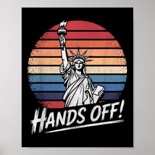 Hands Off Statue Of Liberty Resistance Protest Ant Poster