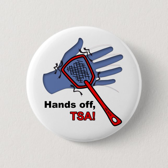 Hands Off, TSA! Round Button (Front)