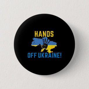 Hands Off Ukraine  6 Cm Round Badge