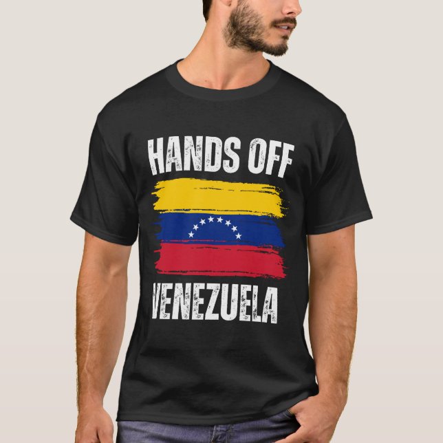 Hands Off Venezuela T-Shirt (Front)