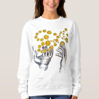 Hands Outstretched with Golden Globes Sweatshirt