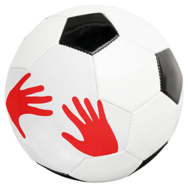 Hands Soccer Ball (Three Quarter)