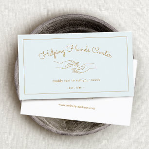 Hands Special Needs Caregiver Caregiving Business Card