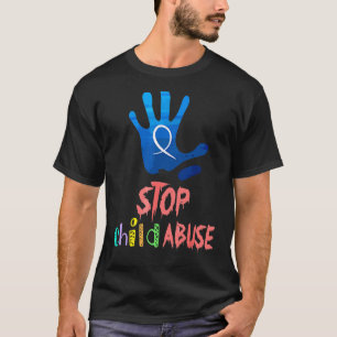 Hands Stop Child Abuse Prevention Awareness T-Shirt