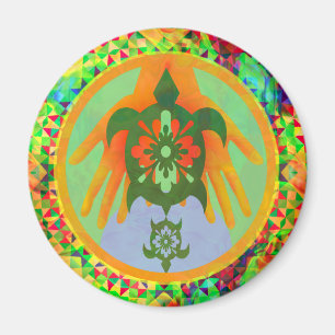 Hands Turtles Magnet