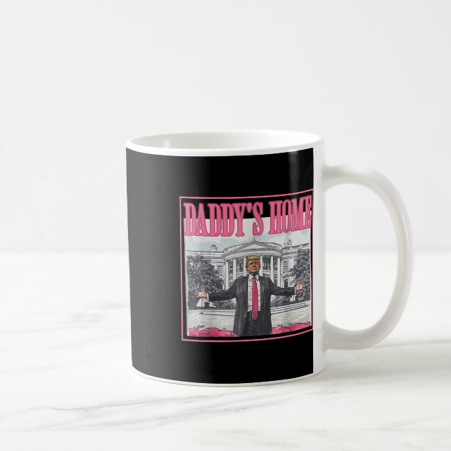 Hands Wide In Front Of White Daddy's Home House Pi Coffee Mug (Right)