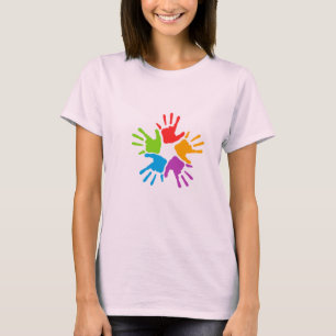 "Hands" Women's Bella Ringer T-Shirt
