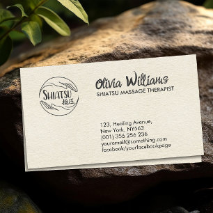Hands Yin Yang Shiatsu Appointment  Business Card