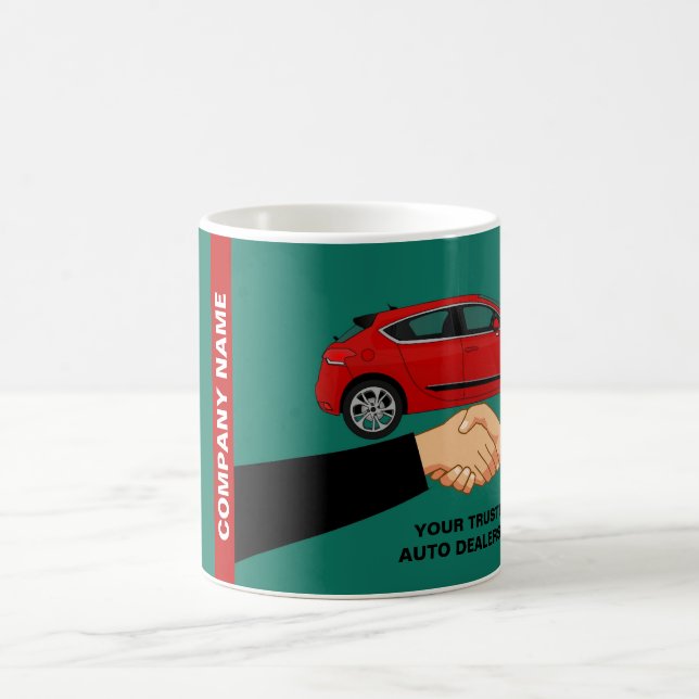 Handshake Design, Auto Dealership Advertising Coffee Mug (Center)