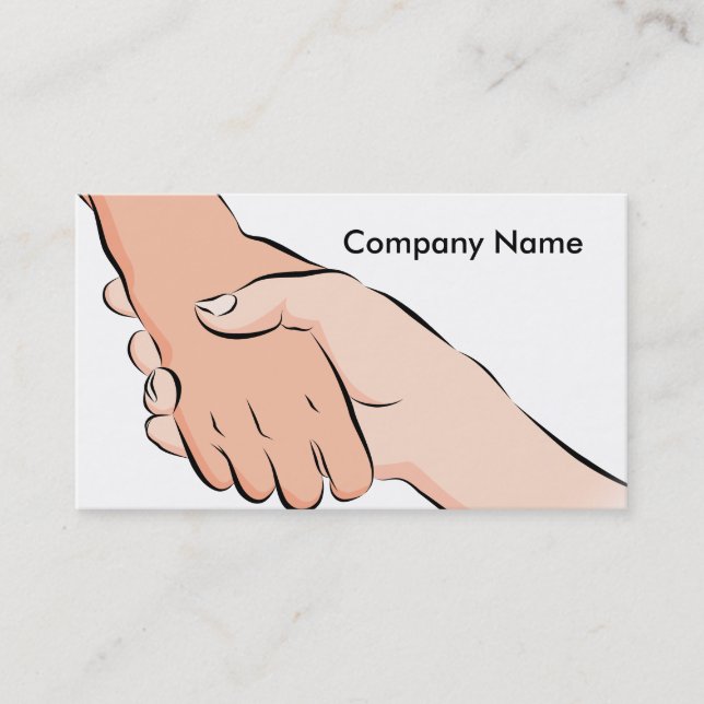 Handshake Hands Business Card (Front)