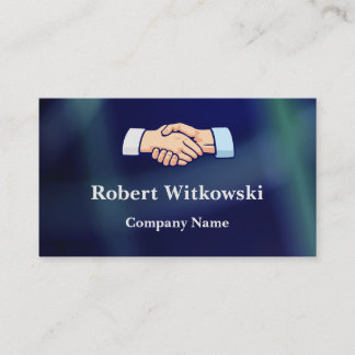 Handshake Icon Deal Sealed Business Card