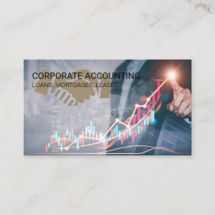 Handshake Icon   Stock Market   Business Man Card