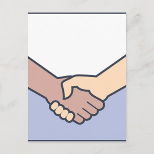 Handshake Vector Postcard