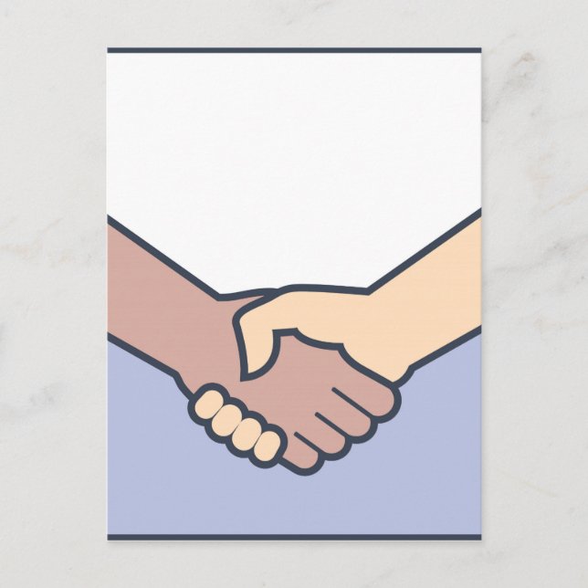Handshake Vector Postcard (Front)