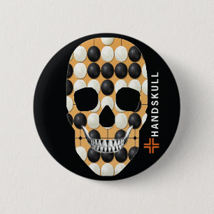 HANDSKULL Baduk,Happy skull,Baduk flag 6 Cm Round Badge