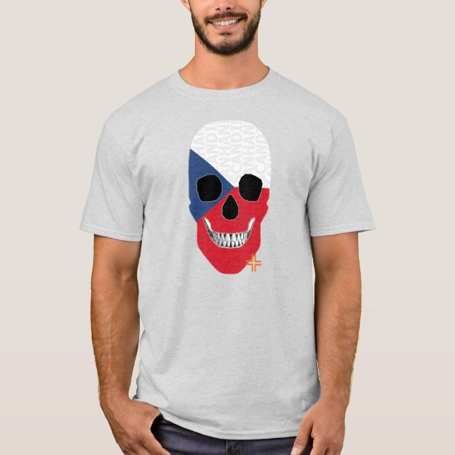 HANDSKULL Czechoslovakia t-shirt basic   B2 (Front)