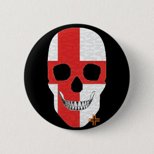 HANDSKULL England Round Badge black B2