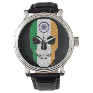 HANDSKULL India watch mens leather B2