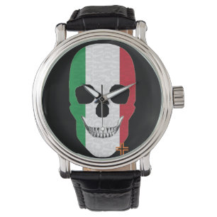 HANDSKULL Italy watch mens leather B2
