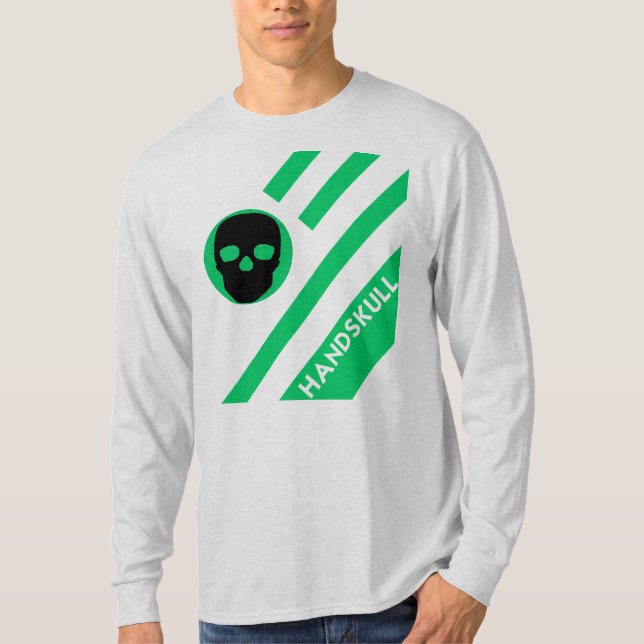 HANDSKULL LIV Emerald Bars T-Shirt Long Sleeve   F (Front)