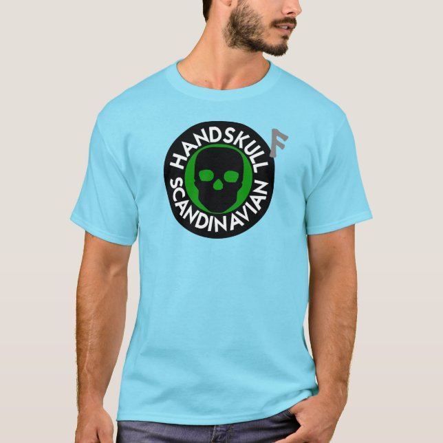 HANDSKULL LIV Forest Green t-shirt basic P4 (Front)
