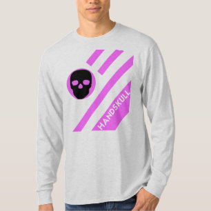 HANDSKULL LIV Hot Pink Bars T-Shirt Long Sleeve   