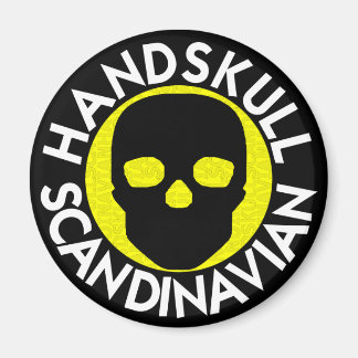 HANDSKULL LIV Pineapple round magnet P3