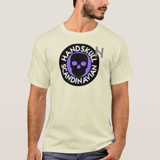 HANDSKULL LIV Violet t-shirt basic P4 (Front)