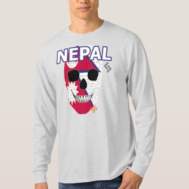 HANDSKULL Nepal Long Sleeve T-Shirt B2 (Front)