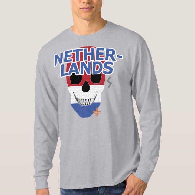 HANDSKULL Netherlands Long Sleeve T-Shirt B2 (Front)