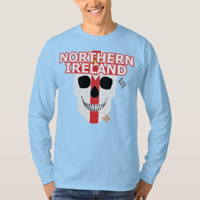 HANDSKULL Northern Ireland Long Sleeve T-Shirt B2 (Front)