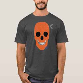 HANDSKULL Orange t-shirt basic B2