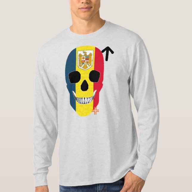 HANDSKULL Romania Long Sleeve T-Shirt B2 (Front)