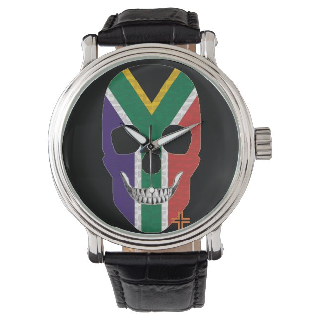 HANDSKULL South Africa watch mens leather  B2 (Front)