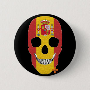 HANDSKULL Spain Round Badge black B2