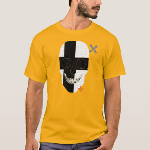 HANDSKULL Svart Kors t-shirt basic B2