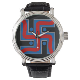 HANDSKULL Swastika Borg watch Hindu good luck  S7
