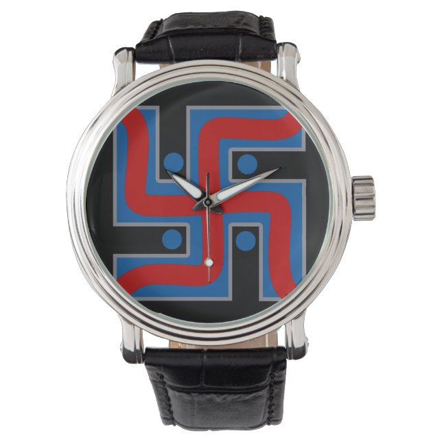 HANDSKULL Swastika Borg watch Hindu good luck  S7 (Front)