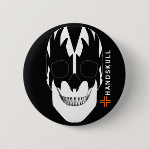 HANDSKULL Vampire,Happy skull,Vampire flag 6 Cm Round Badge