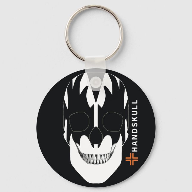 HANDSKULL Vampire,Happy skull,Vampire flag Key Ring (Front)