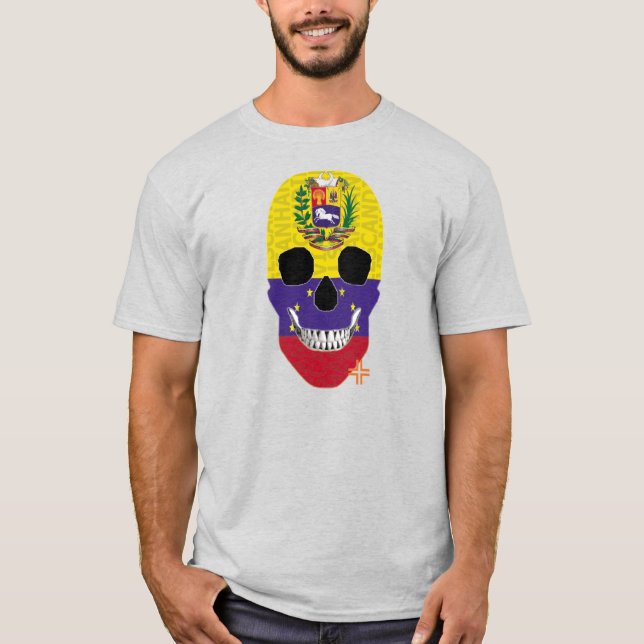 HANDSKULL Venezuela t-shirt basic   B2 (Front)