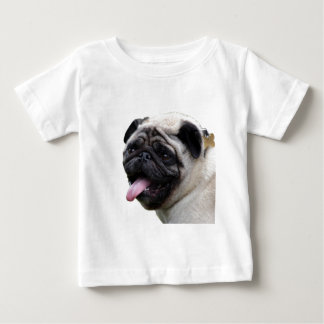Handsom white Pug photo accessories, add names Baby T-Shirt