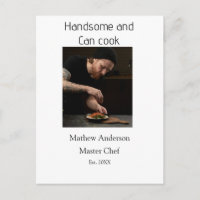Handsome and can cook add name master chef date