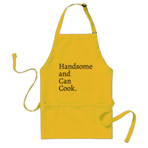 Handsome and Can Cook Funny Chef  Standard Apron